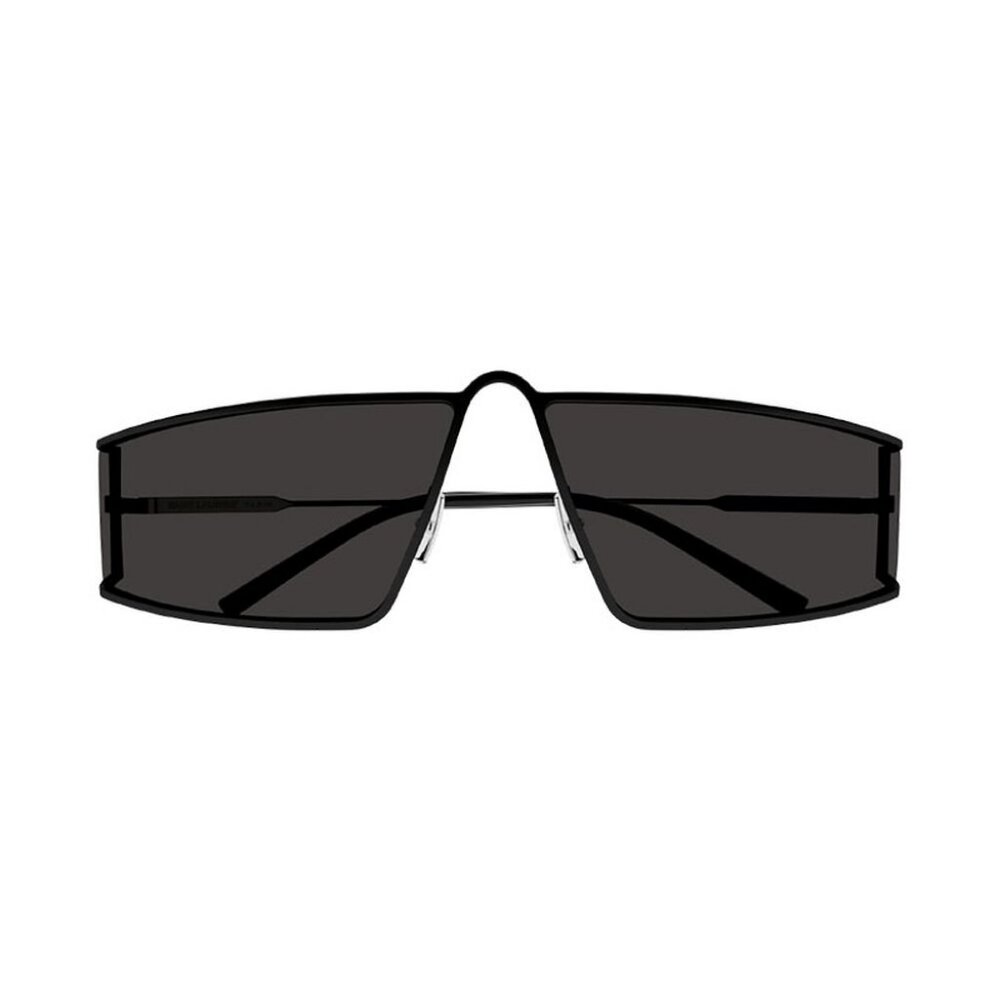 NEW SL606 001 SAINT LAURENT SUNGLASSES UNISEX BLACK SQUARE EYEWEAR - Picture 3 of 4
